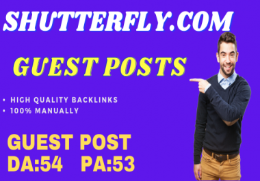 Guest Post On Shutterfly. com Do-Follow and Permanent Backlinks