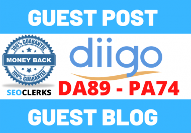 Publish Guest Post On diigo. com Do-Follow and Permanent Backlinks