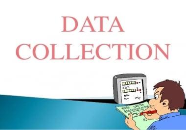 I can do Data collection and analysis