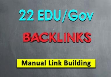 I will do 22 high quality Edu gov profile backlinks for high Google ranking