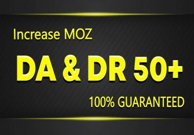 Increase Your MOZ Domain Authority and Domain Ratings 50+ with Guaranteed