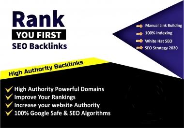 Build High Quality Premium White Hat SEO Backlinks Manual Link Building