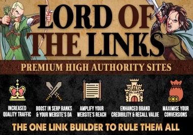 LORD OF THE LINKS - Premium High Authority Sites for Speedy 1 Google Page Ranking
