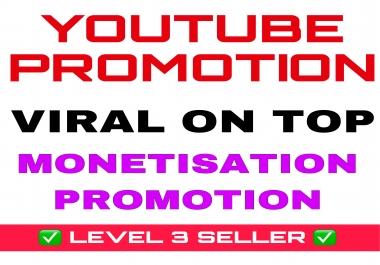 Youtube VIRAL Promotion by real user Organic Youtube seo
