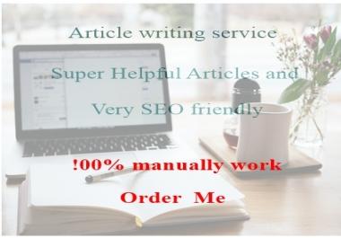 500 word unique article for your blog