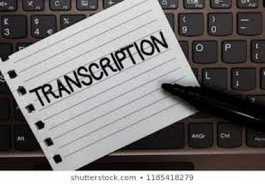 HIGH QUALITY LOW COST TRANSCIPTION. ENGLISH LANGUAGE and FRENCH LANGUAGE