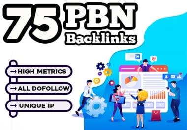 Build 75 PBN Dofollow Backlinks for Google Ranking