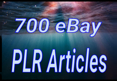 700 eBay Private Label Rights PLR Articles