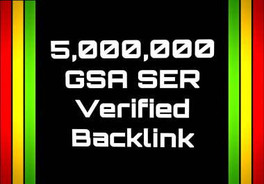 Get you Backlinks by Submitting your sites/links On 5 Million low to Medium sites by GSA