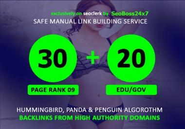30 Pr9 + 20 Edu - Gov High PR SEO Authority Backlinks - Fire Your Google Ranking