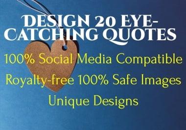I will Design 20 Unique Love & Relationship Quotes