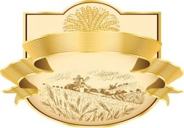 Eye catching logo and 3d product label