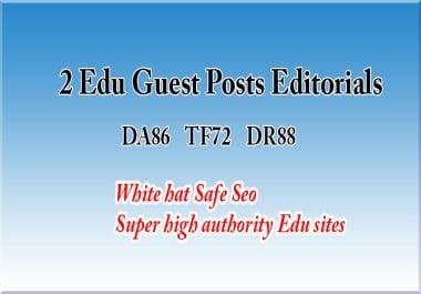 2 Edu guest posts- DA86,  TF72,  DR88 - Write and Publish