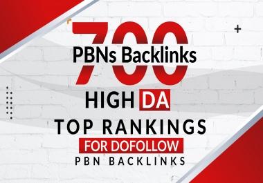 700 PBNs Backlinks High DA Top Rankings For Dofollow PBN Backlinks