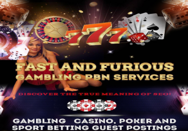 Make your Poker, Gambling, casino website on Top of the Google search results