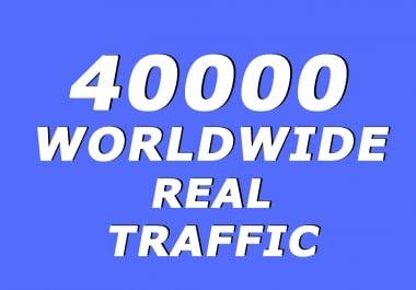 40.000+ Real Human Traffic from Social Media
