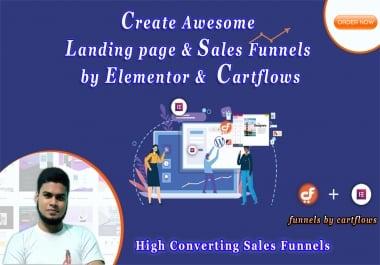 I will design high converting landing page and sales funnels