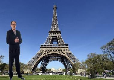 I AM ABLE TO PLACE YOU IN FRONT OF ANY BACKGROUND FROM A PHOTO YOU SUPPLY