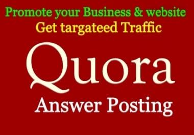 Promote your website in 15 HQ Quora Answer with link