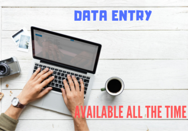 Any sorts of Data Entry is done which will be less than 2 hour