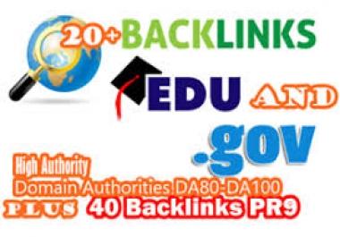 Build 20+ US based EDUs GOV high Authority Backlinks
