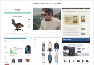 I'll design a New Shopify dropshipping store with 50 products of your niche and add 5 apps