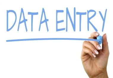 Do any data entry work for you