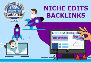 Niche Edits Contextual Backlinks Curated on real websites