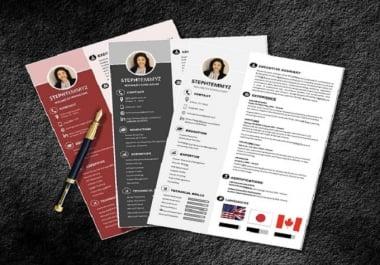 Do professional CV/Resume design
