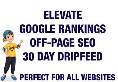 Boost Your Ranking On Google White Hat 30 Day Drip Feed SEO Link Building Service