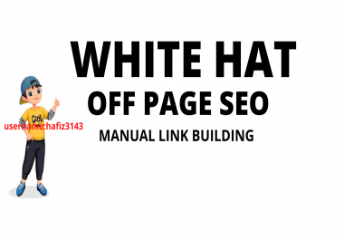 Manual White Hat SEO High Quality Link Building Service OFF Page SEO Backlinks