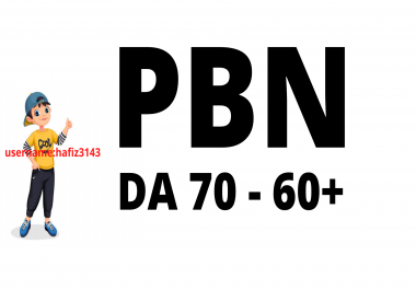 Build DA 70 To 60 Plus 250 PBN Links