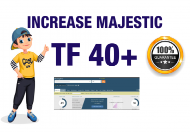 I will help you to increase Website URL majestic Trust Flow 30 plus