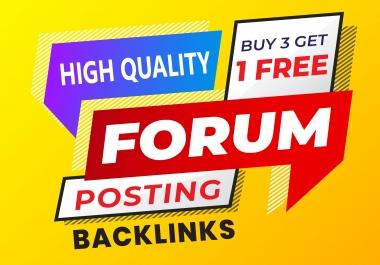 I will do 45+ forum posting,  forum backlinks,  and SEO Services