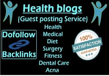 Guest Post On Health Sites Da31+
