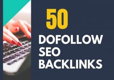 I will create 50 High Da Dofollow Authority Backlinks