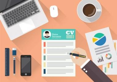 Professional CV/Resume writing and LinkedIn Services With 100 of Eye catching Designs