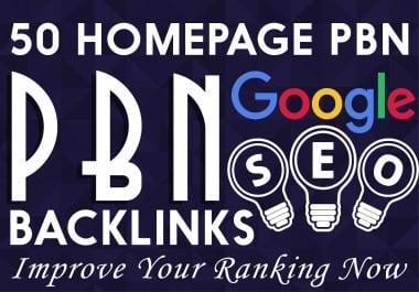 Do 50 Indexed High Tf Cf Permanent Homepage Pbn Backlinks