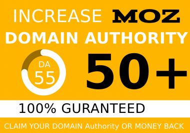 I will increase domain authority 35 with White hat backlinks