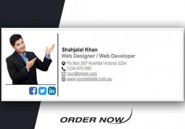 code clickable HTML email signature for gmail,  iphone,  outlook