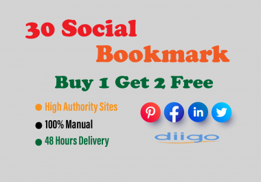 30 social bookmarking backlinks for your website