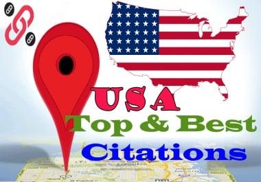 I Will Do 30 Powerful Top Live USA Citations Manually