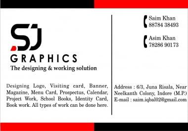 Business card and logo designing