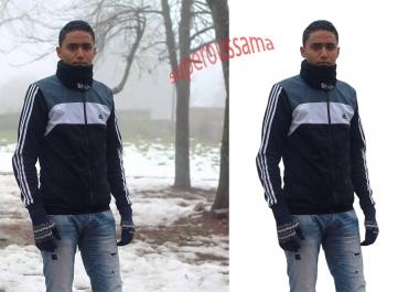 Removing background Service using Photoshop 9 images