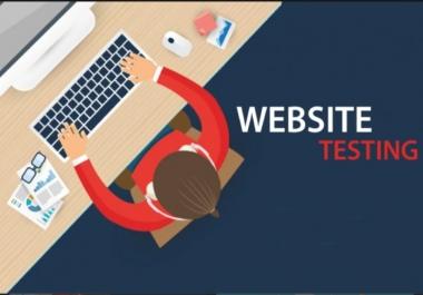 Test and proofread website from a viewers perspective and give honest review