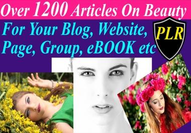 Get 3000Articles 15EBOOKS On Beauty Skin Care Hair and Acne with 63000 other articles on all niches