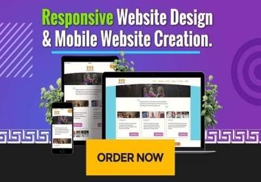 design and host 1 page wordpress website or store for your business