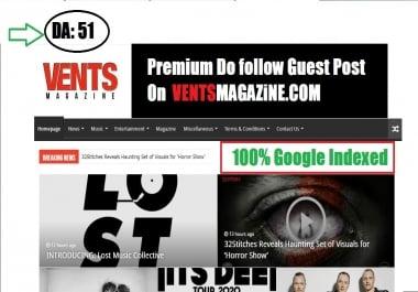 Publish Your Content Google News Approved Site Ventsmagazine,  Ventsmagazine. com DA-55