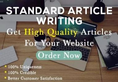 We are Team of experienced and expert article writers with 11 years of experience