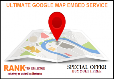 ULTIMATE GOOGLE MAP EMDED into 100 web 2 blog,  RANK YOUR LOCAL BUSINESS